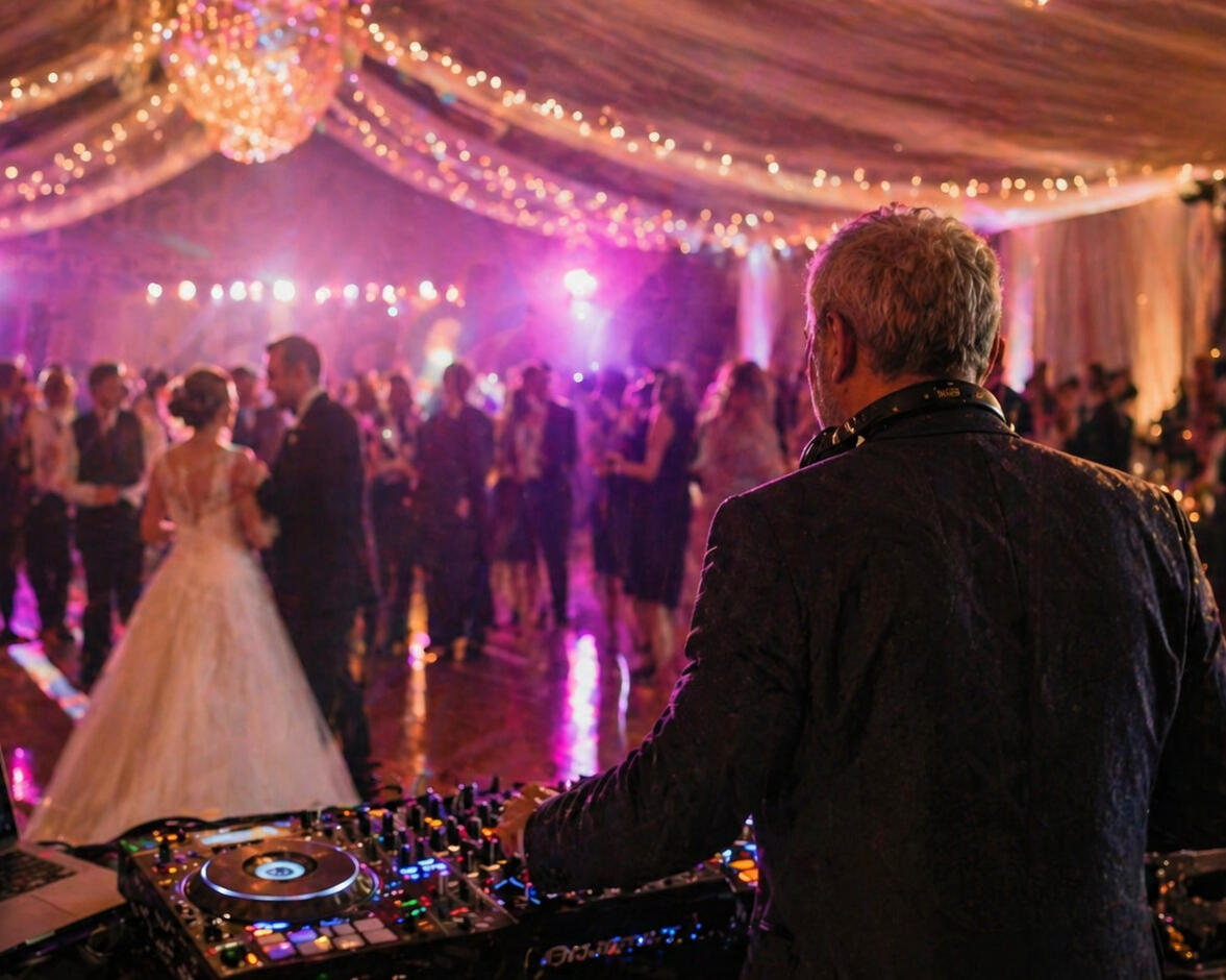 Elegante Hochzeitsfeier mit DJ Atmosphäre